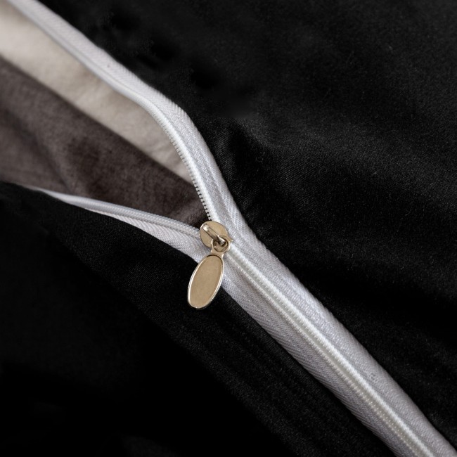 posciel 200x200 100% bawelna czarna cottonmarket dwie poszewki premium cotton dobra jakosc