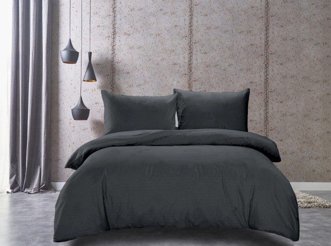 posciel 200x200 100% bawelna szara cottonmarket dwie poszewki premium cotton dobra jakosc