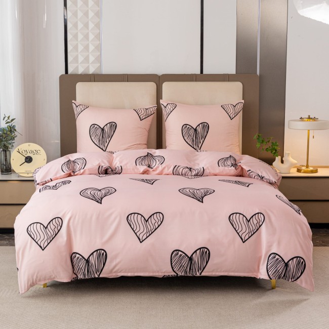 Komplet Poscieli Dwuosobowej Serduszka 2 200x200 z 2 Poszewkami 70x80 bawelna 100%  serce super jakosc