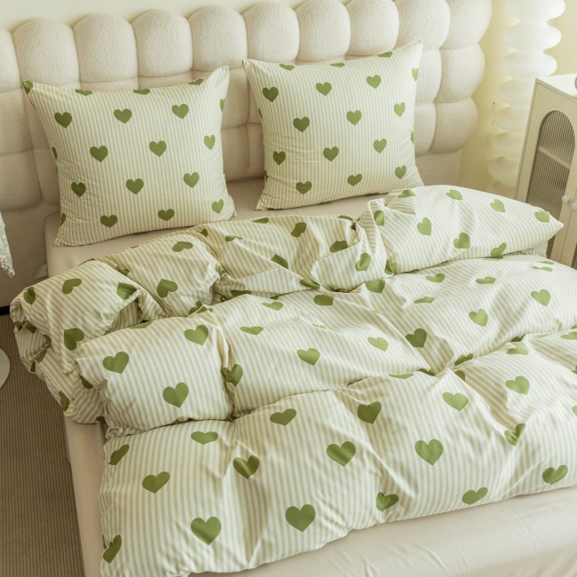 Komplet Poscieli Dwuosobowej Serduszka 2 200x200 z 2 Poszewkami 70x80 bawelna 100% serduszka super jakosc