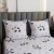 Komplet Poscieli Dwuosobowej Panda  200x200 z 2 Poszewkami 70x80 bawelna bawelniana 100% panda bialo czarna