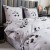 Komplet Poscieli Dwuosobowej Panda  200x200 z 2 Poszewkami 70x80 bawelna bawelniana 100% panda bialo czarna