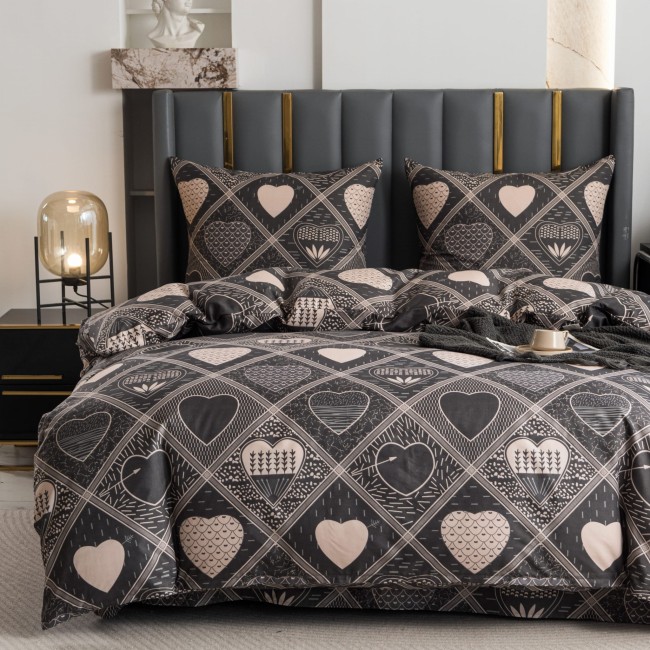 Komplet Poscieli Dwuosobowej Sreca 2 220x200 z 2 Poszewkami 70x80 super jakosc  100% bawelna