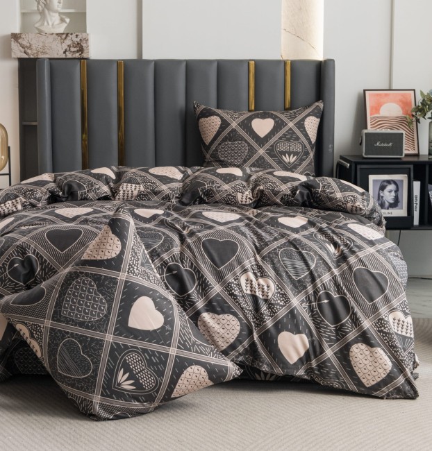 Komplet Poscieli Dwuosobowej Sreca 2 220x200 z 2 Poszewkami 70x80 super jakosc  100% bawelna