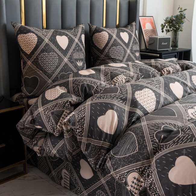 Komplet Poscieli Dwuosobowej Sreca 2 220x200 z 2 Poszewkami 70x80 super jakosc  100% bawelna