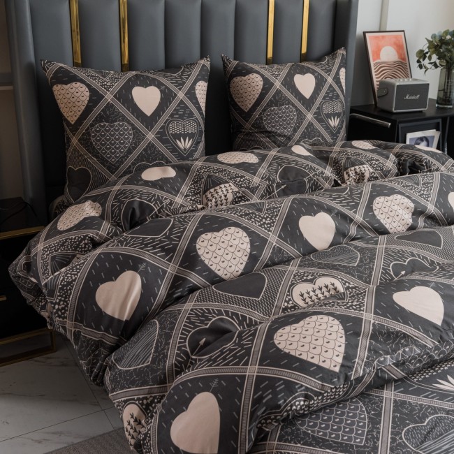 Komplet Poscieli Dwuosobowej Sreca 2 220x200 z 2 Poszewkami 70x80 super jakosc  100% bawelna