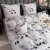 Komplet Poscieli Dwuosobowej Panda 160x200 z 2 Poszewkami 70x80 bawelna 100% bawelniana szara zwierzatka