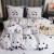 Komplet Poscieli Dwuosobowej Panda  220x200 z 2 Poszewkami 70x80 bawelna bawelniana 100% panda bialo czarna