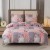 stylowa-posciel-140x200-wzor-krata-i-kwiaty-cotton-market bawełniana pościel