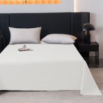 PRZEŚCIERADŁO BAWEŁNIANE BEZ GUMKI 140x250 BIAŁE 100% Bawełna