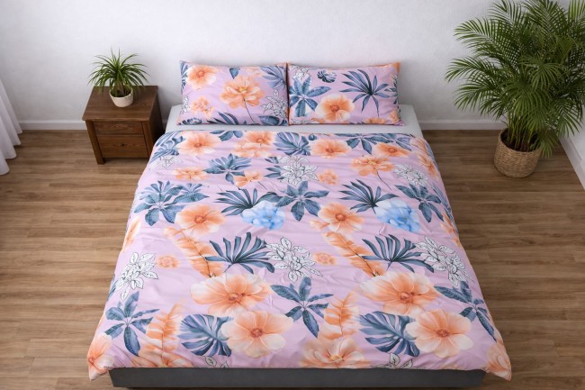 POSCIEL BAWELNIANA 160x200 KWIAT 3 nowoczesna-ciemna-posciel-200x200-w-duze-kwiaty-kwiat-3-cotton-marke CM42a.jpeg