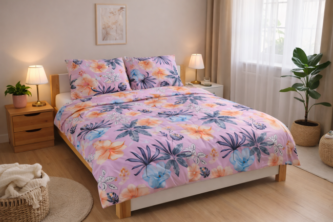 POSCIEL BAWELNIANA 160x200 KWIAT 3 nowoczesna-ciemna-posciel-200x200-w-duze-kwiaty-kwiat-3-cotton-marke CM42a.jpeg