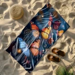 Ręcznik Plażowy 100x180 cm – Mikrofibra – Motyle