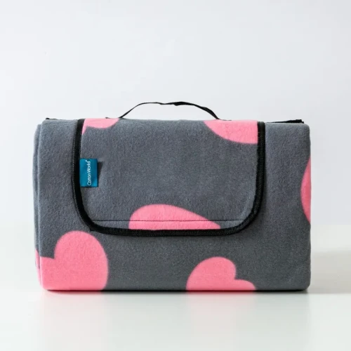 Koc plazowy XXL 200x200 serca