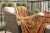 Koc polarowy FALA170x210 kremowy, ogrodowy , pinkikowy, na ogrod, na taras, na trawe, na piknik, do domu, do sypialni, wzor sloma , zimne wieczory  wakacje, pled, mata -1