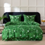 Komplet POŚCIELI ZIELONA W STOKROTKI 160x200 ŁĄKA