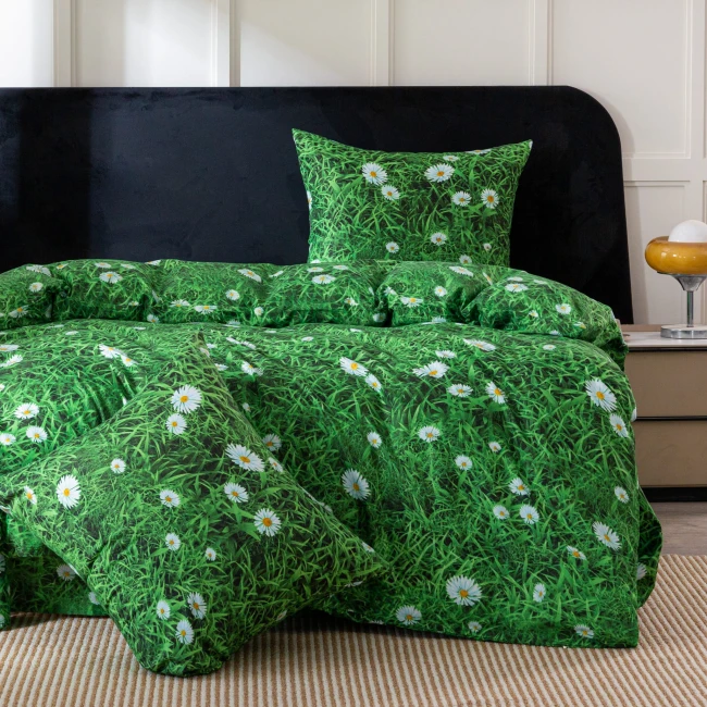 energetyczna-zielona-posciel-200x200-motyw-stokrotki-cotton-market