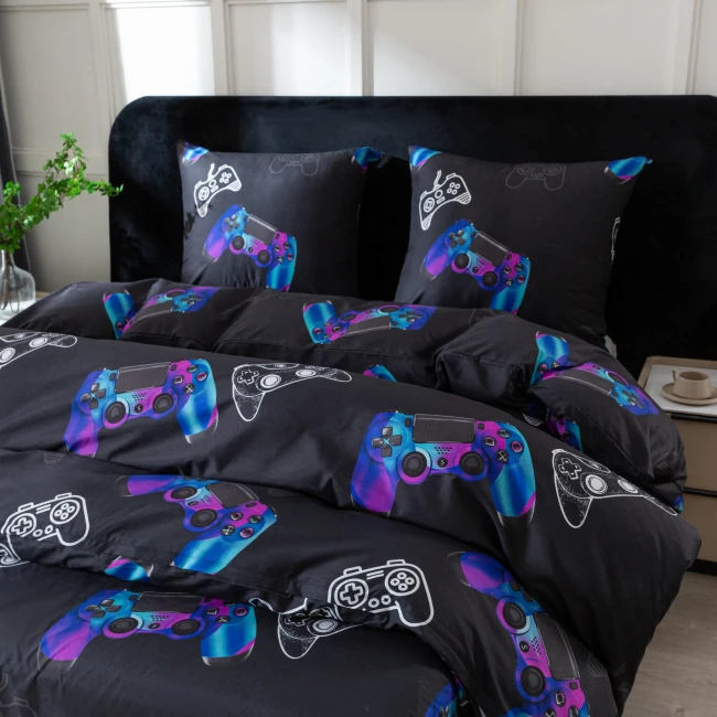 POSCIEL BAWENIANA 140x200 THE GAME,KONSOLA, GRA, joystick-5P