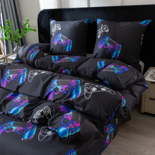 Pościel 220x200 z 2 Poszewkami 70X80 Komplet The Game dla gracza