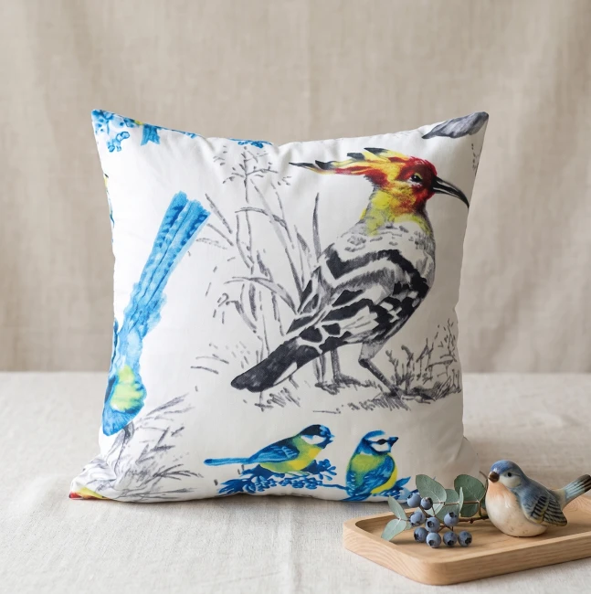 Poszewka 40x40 polis bird ptaki 3