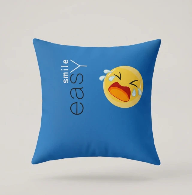 poszewka 40x40 emot smile emotki buzki bawelniana poszewka na jasiek cotton market