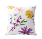 Poszewka 40x40 malowane kwiaty