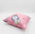 poszewka 40x40 jednorozce little unicorn tecza rozowy serduszka   bawelniana poszewka na jasiek cotton market