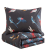 Posciel bawelniana 220x200 world bird ptaki luksusowa-czarna-posciel-200x200-w-kolorowe-papugi-world-bird