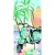 Ręcznik plażowy z mikrofibry 100x180 cm przedstawiający miętowy skuter retro, palmy, deski surfingowe oraz napis Hello Summer.