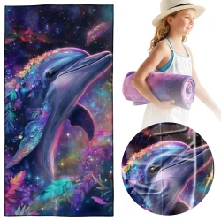 Ręcznik Plażowy 100x180 cm – Mikrofibra – Delfin