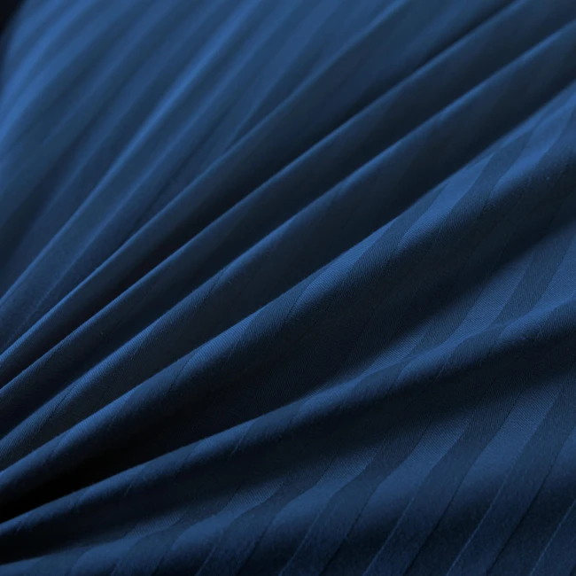 Hotelowa granatowy.komplet poscieli, posciel, bawelna 100%, adamaszek premium, granat, 220x200