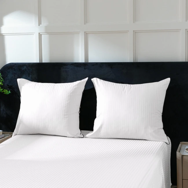 Hotelowa biały.komplet poscieli, posciel, bawelna 100%, adamaszek premium, biała, 160x200