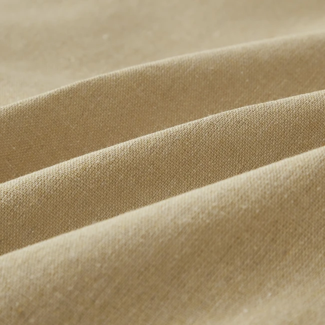 Komplet lnianej 140x200+ 2 x 70x80 ekskluzywnej pościeli z włóknem lnianym – stylowy zestaw pościeli len cappucino