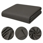 PRZEŚCIERADŁO BAWEŁNIANE BEZ GUMKI 230x250 CIEMNO SZARE 100% Bawełna