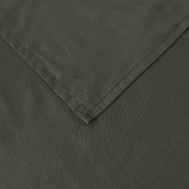 Przescieradlo bawelniane bez gumki 230x250 ciemno szare  100% Bawełna