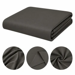 PRZEŚCIERADŁO BAWEŁNIANE BEZ GUMKI 140x250 CIEMNO SZARE 100% Bawełna