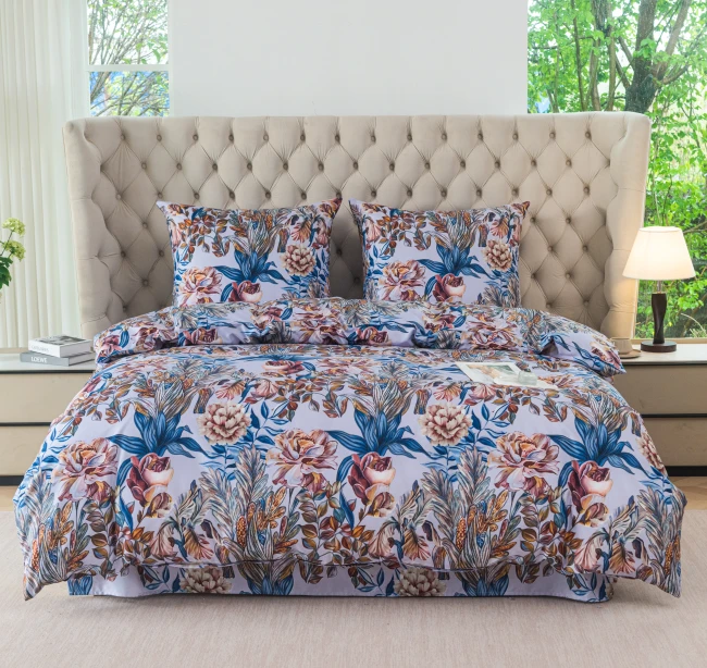 Pościel 160x200 + 2 Poszewki w Kwiaty Róże Komplet Pościeli