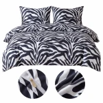 Pościel 140x200 + 2  poszewki 70x80 Komplet pościeli ZEBRA