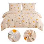 Komplet Pościeli Dwuosobowej OWOCE 140x200 z Poszewką70x80  