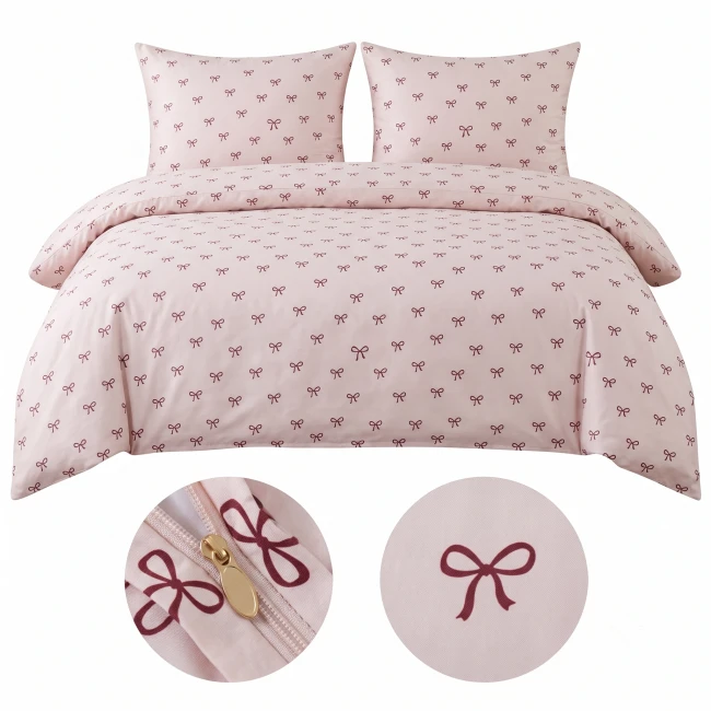 posciel 220x200 100% bawelna  kokarda cottonmarket poszewka premium cotton dobra jakosc
