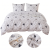 Komplet Pościeli 220x200 z 2 Poszewkami 70x80 w Serduszka SWEET HEARTS