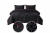 POSCIEL BAWELNIANA BASIC 140x200 CZARNA Z LAMOWKA CZERWONA -elegancka-czarna-posciel-140x200-seria-basic-black-cotton-market