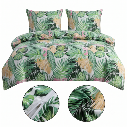 Posciel 3d bawelniana, 200x200 bawelna , liscie , kwiaty kolorowa-posciel-3d-200x200-boliwia-etniczny-wzor-cotton-market