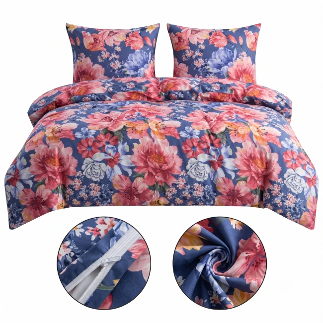 posciel 3d bawelniana garden kwiaty kolorowakolorowa-posciel-3d-kwiaty-garden-cotton-market