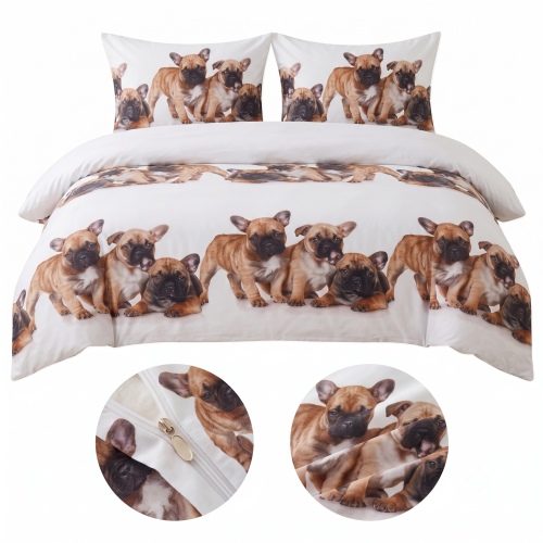 POSCIEL BAWELNIANA 140x200 BULDOG FAM-4