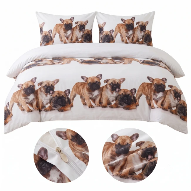 POSCIEL BAWELNIANA 160x200 BULDOG FAM-4