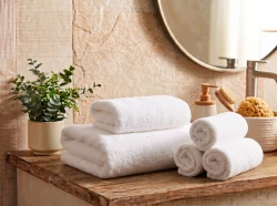 ZESTAW RĘCZNIKÓW 70x140 + 50x100 BAWEŁNA BIAŁY 2SZT.