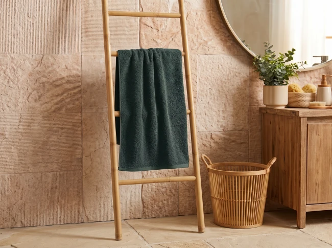 Zestaw recznikow 70x140 + 50x100 zielony - 100% bawelna, chlonny i szybkoschnący recznik kapielowy
